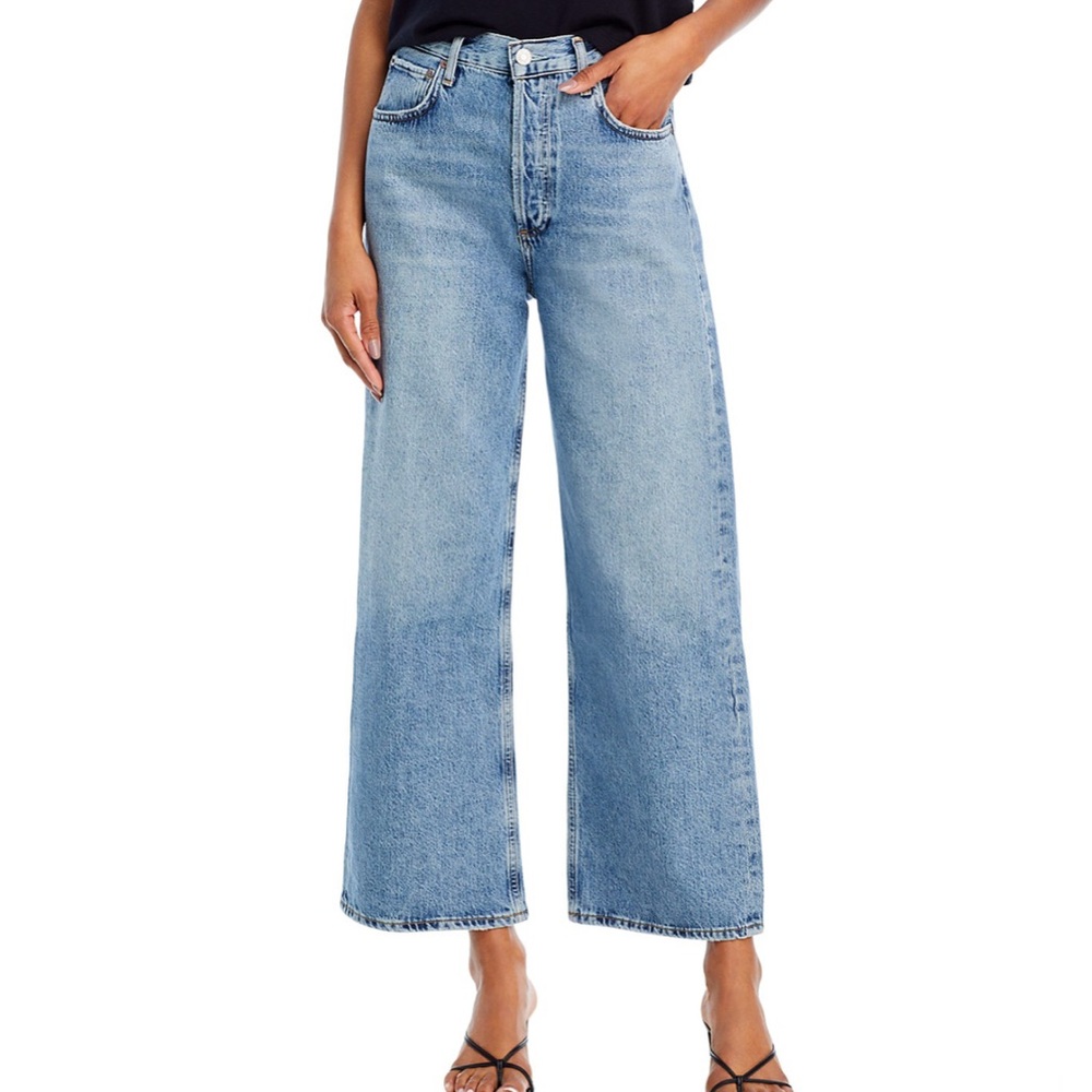 AGOLDE Ren High Rise Wide Leg Jeans in Disclosure